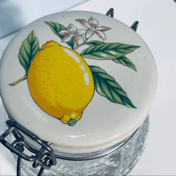 Vintage Clip Top Jar Hinged Ceramic Top Set Of 2 - Picture 4 of 16